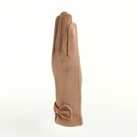 Gloves are female, dimensionless, without insulation, beige color-1