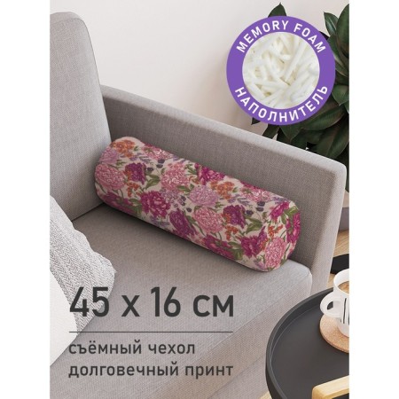 Pillow Bellard "Many roses, decorative, size 16x45 cm