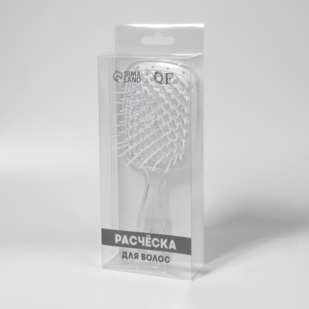 The comb massage, wide, ventilated, 8.5 × 20.5 cm, PVC box, color mix/transparent-6