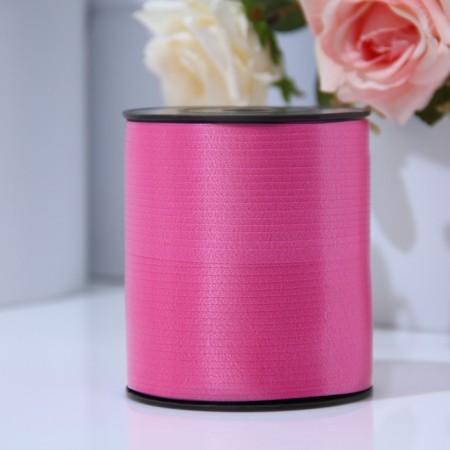 Tape for decor and gifts 0.5 cm x 500 m, pink