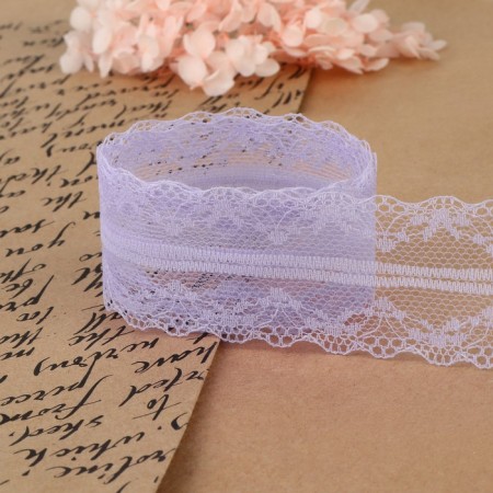 Capricon lace, 35 mm × 10 ± 1 m, lilac color-2