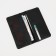 Women's wallet on magnets, black color