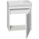 Tumbling "Mikher 40" Suspended white with shell "Como 40" 22 x 40 x 45 cm