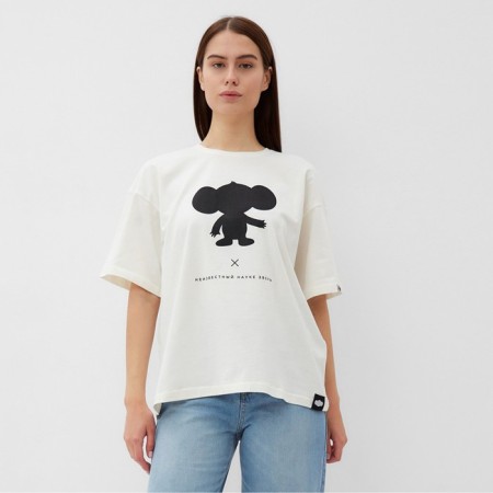 T-shirt KAFTAN Cheburashka size 52-54, white-2