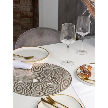 Serving napkin on the table "Hypnosis", d = 38 cm, color gold-1
