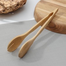 Culinary forceps, 30 cm, bamboo
