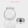 Glass jar for bulk products with a metal lid of the Classic, 200 ml, 8 × 6 cm