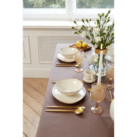 The tablecloth "Ethel" Elegance 150*220 +/- 3cm, central kofey, pl. 192 g/m2, hl with VGMO-6