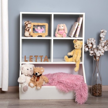 Open rack, 670 × 402 × 880 mm, 5 sections, white color-1