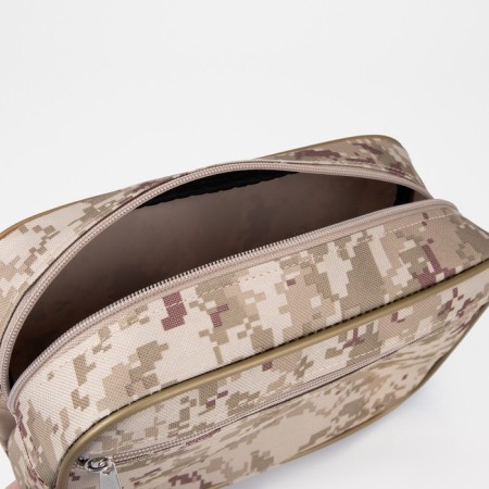 Lightning cosmetic bag, beige color-2