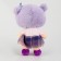 Soft toy "doll" with a clock, 25 cm, yellow color