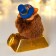 Souvenir ceramics "Layer in the cylinder, with gold coins" fur