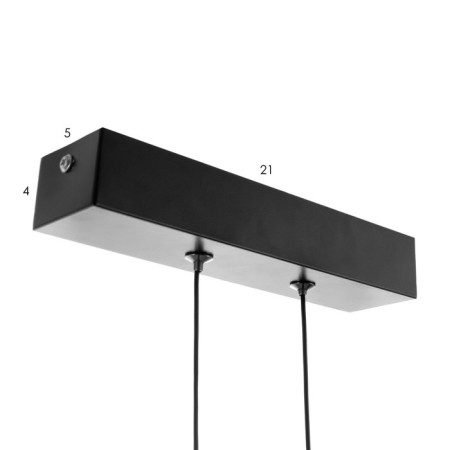 Lamp Bayerlux "Intens" LED 30W 6000K black 90x25-125 cm-6
