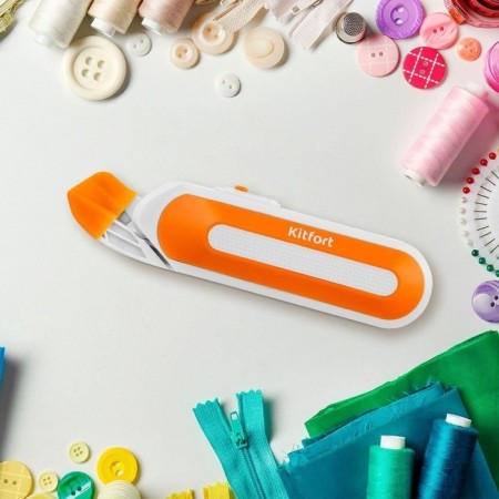 Electric scissors KitFort KT-6045-2, white-orange color-3