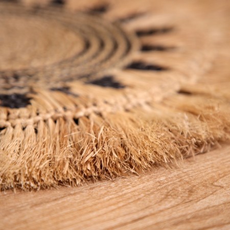 Wicker rug round 50 cm-3