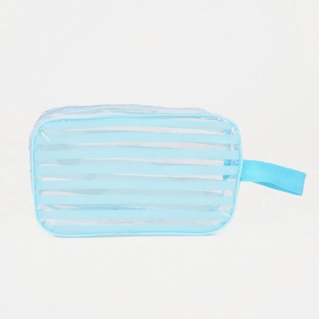 Cosmetic bag with lightning, blue color-1