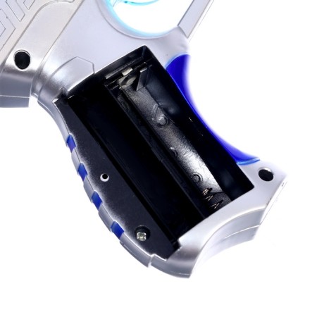 Pistol "Blaster", light and sound, works from batteries, mix-6