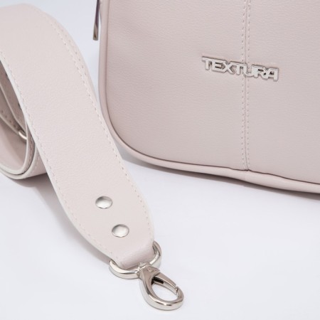 Women's bag over the shoulder Textura, small size, beige color-4