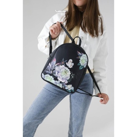 School Youth Backpack "Flowers", 27x10x23 cm-9