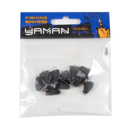 Cargo of a bullet-exentric painted collapsible Yaman 10 pcs., 5 g, black-4