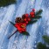 Decor "Winter Charm" berries Berry Blue Flower, 30 cm