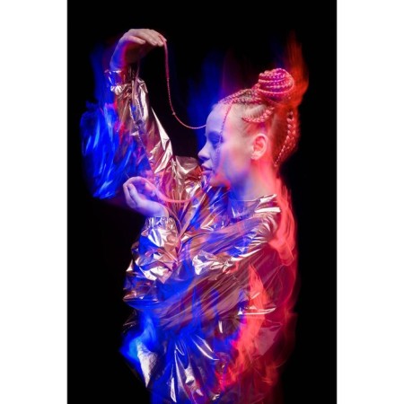 SIM-BRAIDS Kanecalon is monophonic, corrugated, 65 cm, 90 gr, orange color (#orange)-4