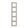 LEGRAND Inspiria frame, 5 post, ivory