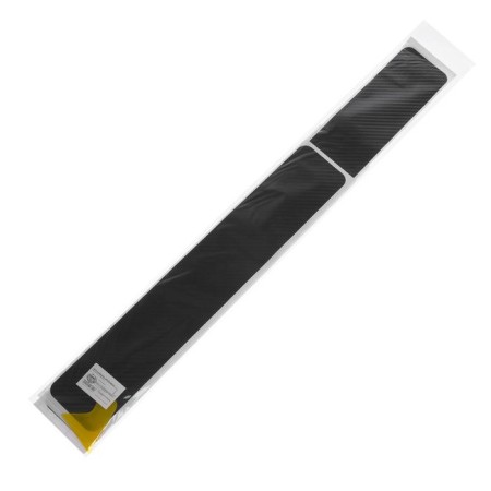 Protective film on the threshold of car, carbon, 60x7 cm, 40x7 cm, set 4 pcs-3