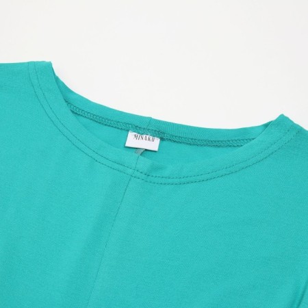 Платье женское MINAKU: Green trend цвет бирюзовый, р-р 46-6