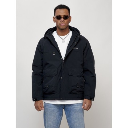 Male spring jacket, size 52, dark blue color-7