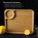 A dish for the supply of a share Striata, 28 × 24 cm, beige color, bamboo