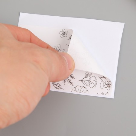 Sticker Paper Gratitude "Vygraz and Flowers" set of 50 pcs 8x5 cm-2