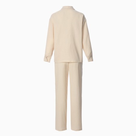Комплект женский (рубашка, брюки) KAFTAN "Basic" р. 44-46, молочный-5
