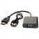 Adapter DGMedia AT1014, HDMI - VGA with audio output, black