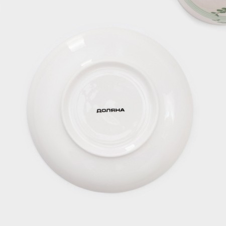 Service Porcelain Tea Daulay "Eucalypt", 12 items: 6 cups 280 ml, 6 saucer d = 15 cm-6