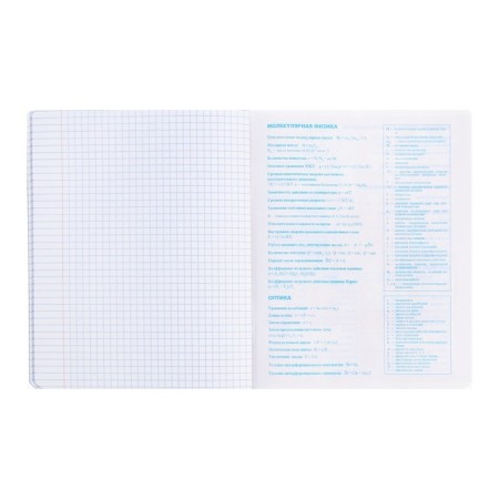 An objective note 48 sheets in the cell "anime. Physics", cover shaking cardboard, UV-lak, OFSET Block-4