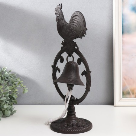Bell souvenir cast iron "Cockerel" 13.5x19.5x39 cm-1