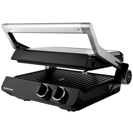 Electric Grill Brayer 2009BR, 2000 W, anti -stick coating, 24.5x33 cm-2