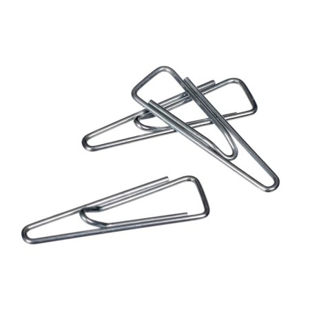 Office clips Globus, 100 pcs., 31 mm, galvanized, with a bent edge-1