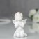 Souvenir Polystone "Angel in a wreath of roses in prayer" MIX 6x4x2.6 cm