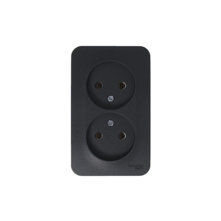 Double SE BLANCA, 16 A, 250 V, invoice, without salary, IP20, anthracite, Blnra000216-1