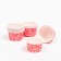 Muffin baking uniform, red in white peas, 3.8 x 3 cm
