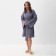 Women's robe KAFTAN BASIC Size 48-50, gray-blue