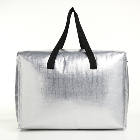 Bag-Term style 32l, 40*28*28cm, lightning department, foil, silver-1