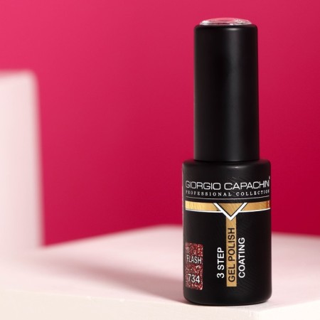 Nail gel polish "Giorgio Capachini", reflective, tone 734, 8 ml