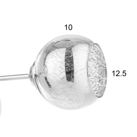 Apollo chandelier 3x60W e27 chrome-5