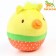 The ball is soft for dogs "duck", squeak, 9 cm, yellow