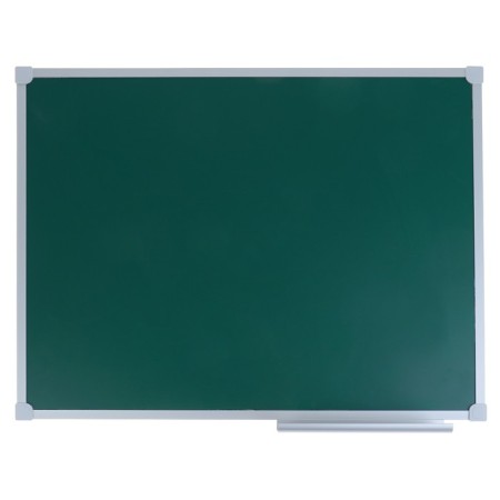Magnetic-meat board, 60x90 cm, green, calligrata standard, in an aluminum frame, with a shelf-1
