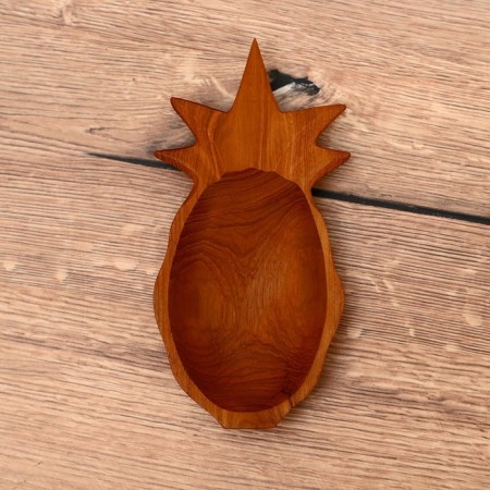 Pineapple dish 20x10x3 cm, tick tree-1