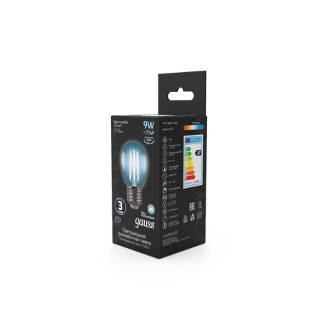 LED LED Filament Filament 9W ball 4100k neutr. Bel. E27 710lm Gauss 105802209-2